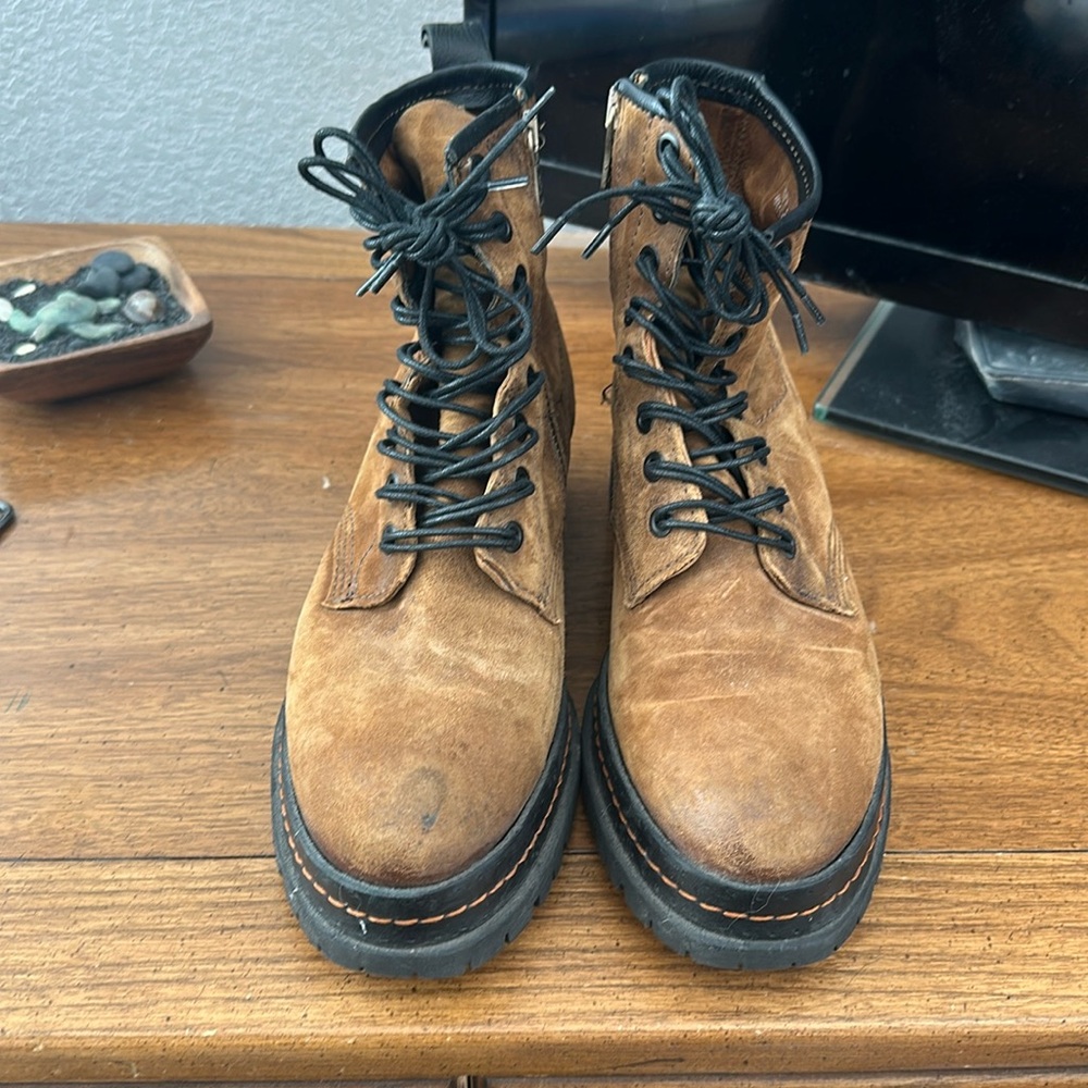A.S.98 lace up leather boots.